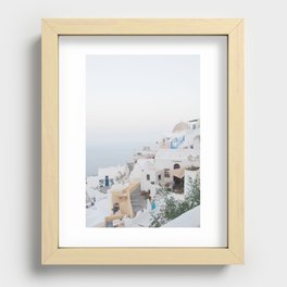 Santorini Oia Sunrise Dream #1 #wall #decor #art #society6 Recessed Framed Print