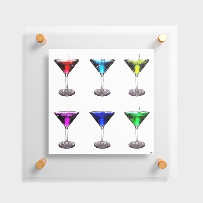 The cocktail twins Floating Acrylic Print