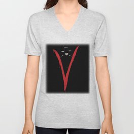 V for Vendett (e6) V Neck T Shirt