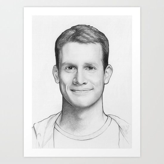 Daniel Tosh Portrait Art Print