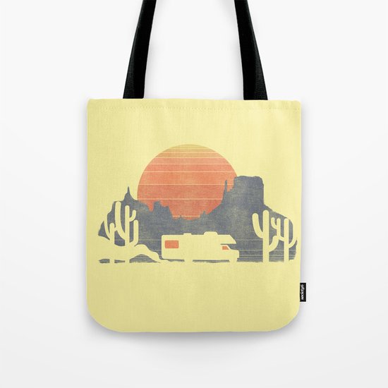 Trail of the dusty road Tote Bag