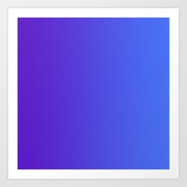 Purple And Blue Color Gradient  Art Print