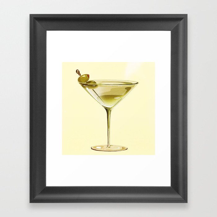 DIRTY MARTINI Framed Art Print