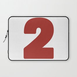 2 (Maroon & White Number) Laptop Sleeve