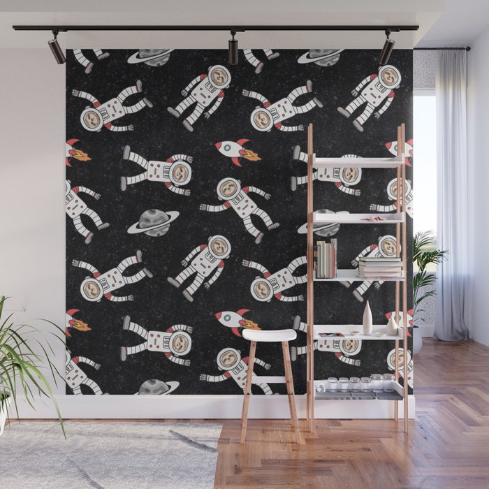 Rocket Sloth Wall Mural