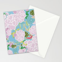 Blue Flowers  Stationery Cards