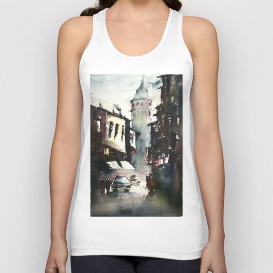 Galata Tower Unisex Tank Top