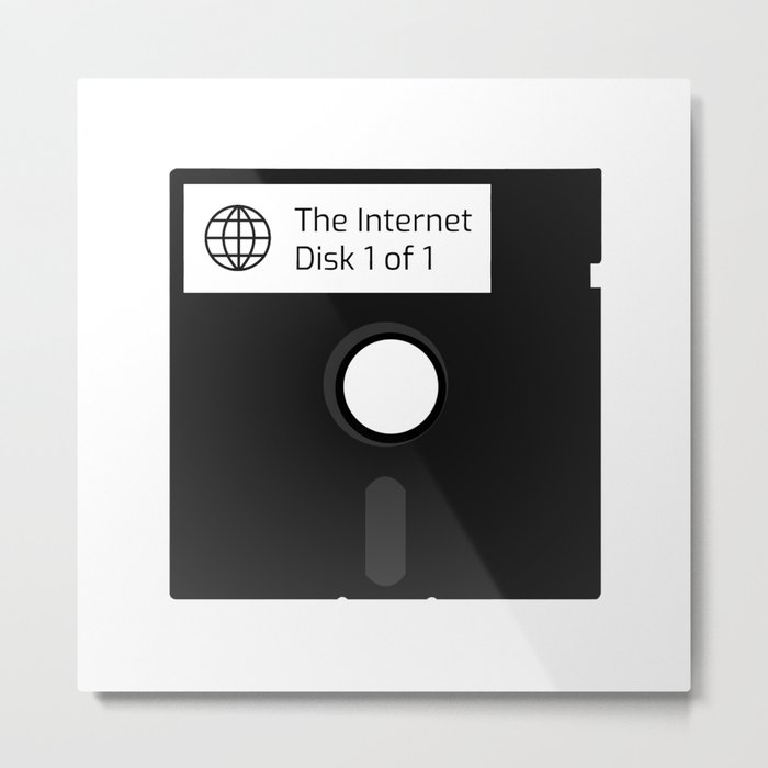 The Internet Floppy Disk Metal Print