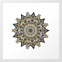 Art Deco Mandala Art Print