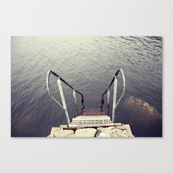 Jump, into the sea Canvas Print