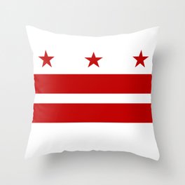Flag of Washington D.C. Throw Pillow