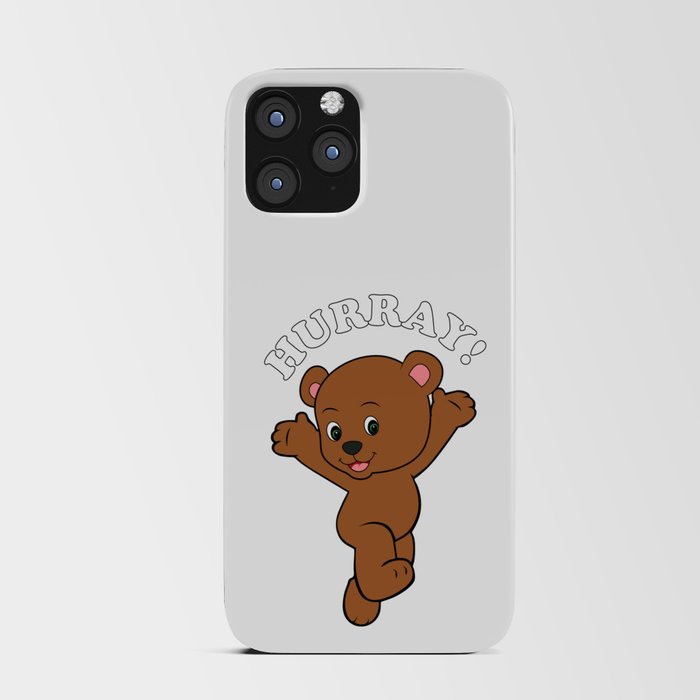 Happy Bear Cub  iPhone Card Case