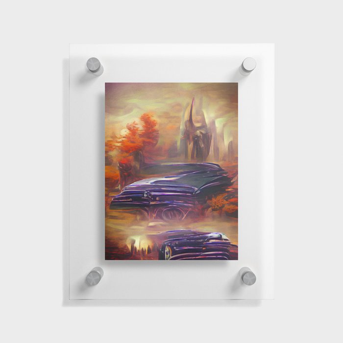 Black Cars Don't Die Floating Acrylic Print