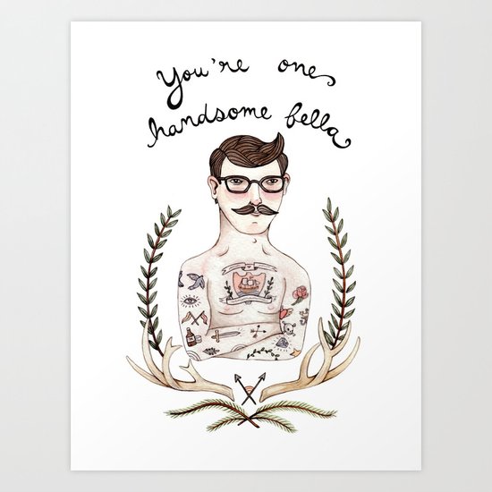 Handsome Fellow Art Print