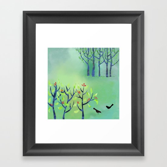 April Framed Art Print