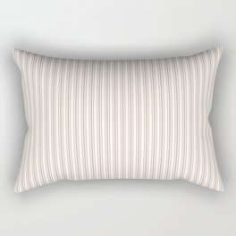 Classic Small Beige Burlap French Mattress Ticking Double Stripes Rectangular Pillow