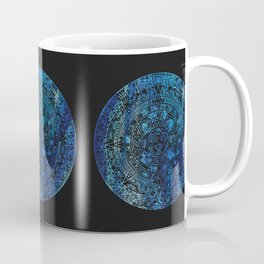 Mayan Calendar Ice Blue Granite Coffee Mug