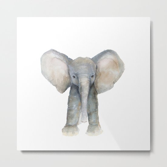 Baby Elephant Metal Print
