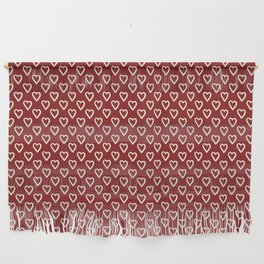  Red and white hearts for Valentines day Wall Hanging