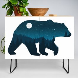 Night Forest Bear Credenza