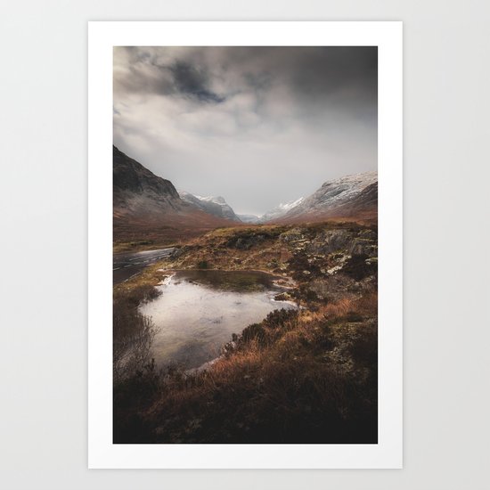 Frozen Mountains Art Print