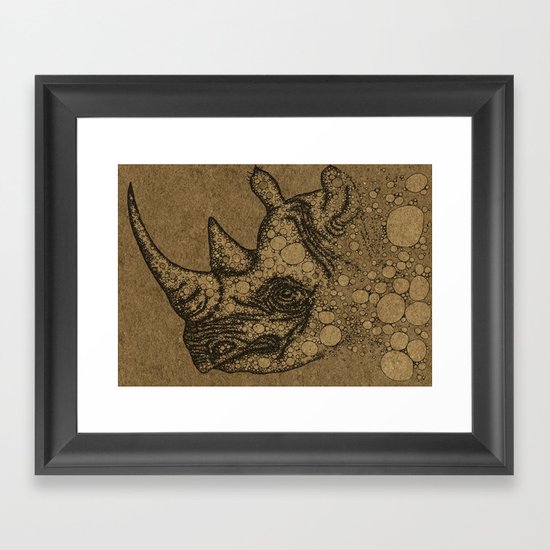 Rhino Framed Art Print