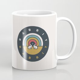 Rabbit Rabbit Rainbow Coffee Mug