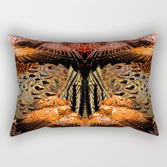 Butterfly Wings Pattern Rectangular Pillow