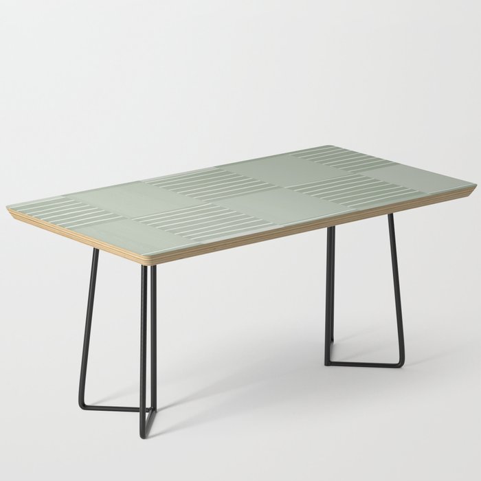Aesthetic Sage Green Coffee Table