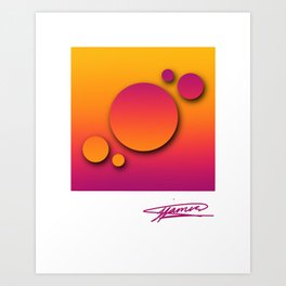 Sunset - Abstract Gradient Art Print