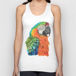 macaw parrot Unisex Tank Top