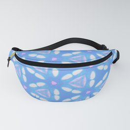 Blue triangles Fanny Pack