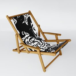 Dark Street Art Stencil Vector Graffiti Sling Chair