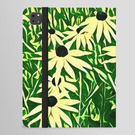 Greenery No1 - backyard daisies garden art and home decor iPad Folio Case
