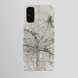 Tallahassee, Florida - City Map - Authentic Streets Drawing Android Case