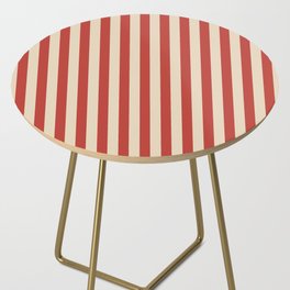 Vintage pink stripes Side Table