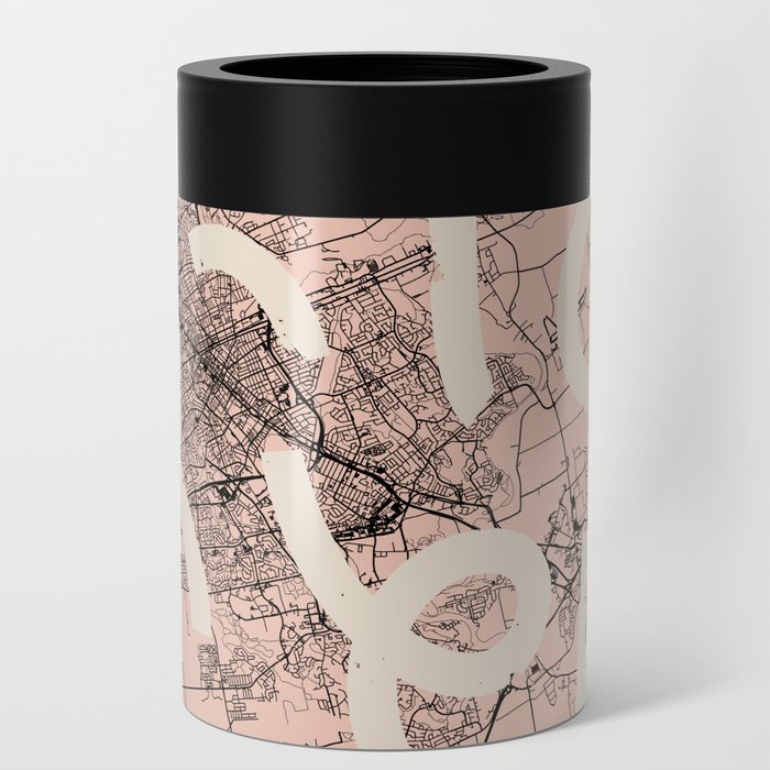 Canada - Kitchener MAP - Artistic City Drawing Can Cooler