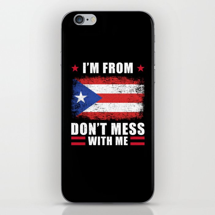 Puerto Rico Puerto Rican Spruch Funny iPhone Skin