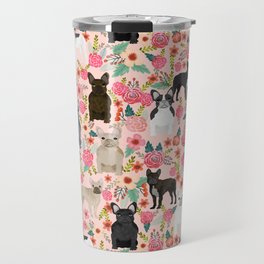 French Bulldog must have florals gifts dog breed pet lover frenchies forever Travel Mug