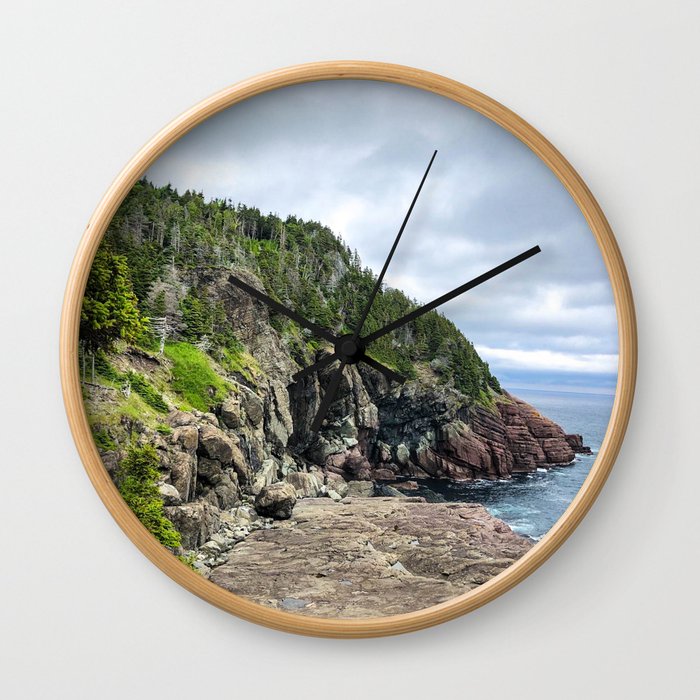 Newfoundland Coastline Wall Clock