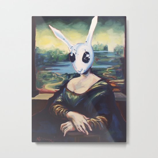 Rabbit Lisa Metal Print