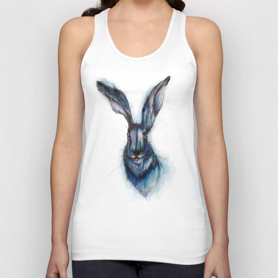 Blue Hare Unisex Tank Top
