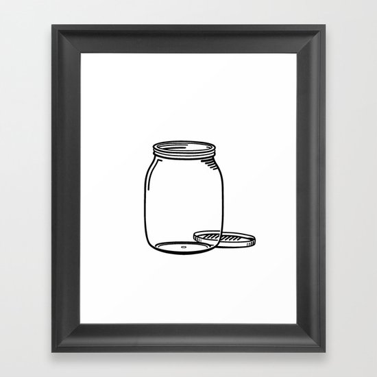 The Empty Jar Framed Art Print