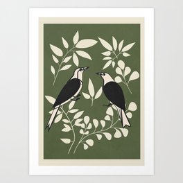 Song in the branches 3 Art Print