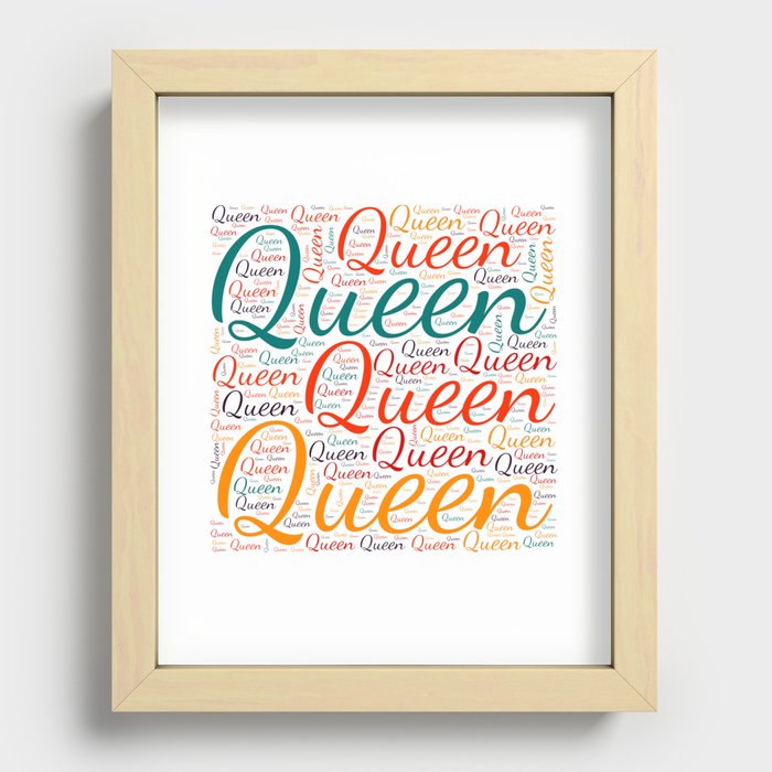 Queen Recessed Framed Print