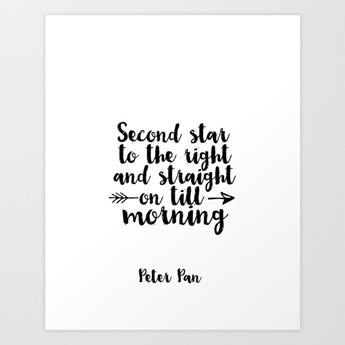 Peter Pan Quote Nursery Art Print Printable Wall Art Kids Gift Baby Print Baby Room Decor Nursery Art Print By Milos955