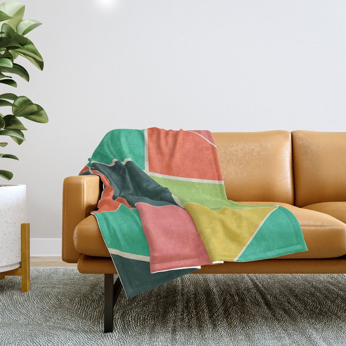 Colorful mosaic for your home Throw Blanket