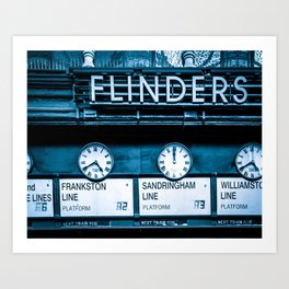 Flinders Street Station Fine Art Print Art Print