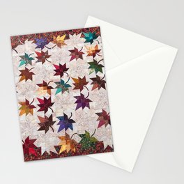 Maple Leaf Quilt Stationery Cards