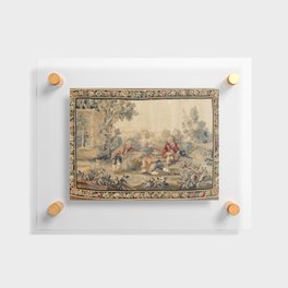Aubusson  Antique French Tapestry Print Floating Acrylic Print